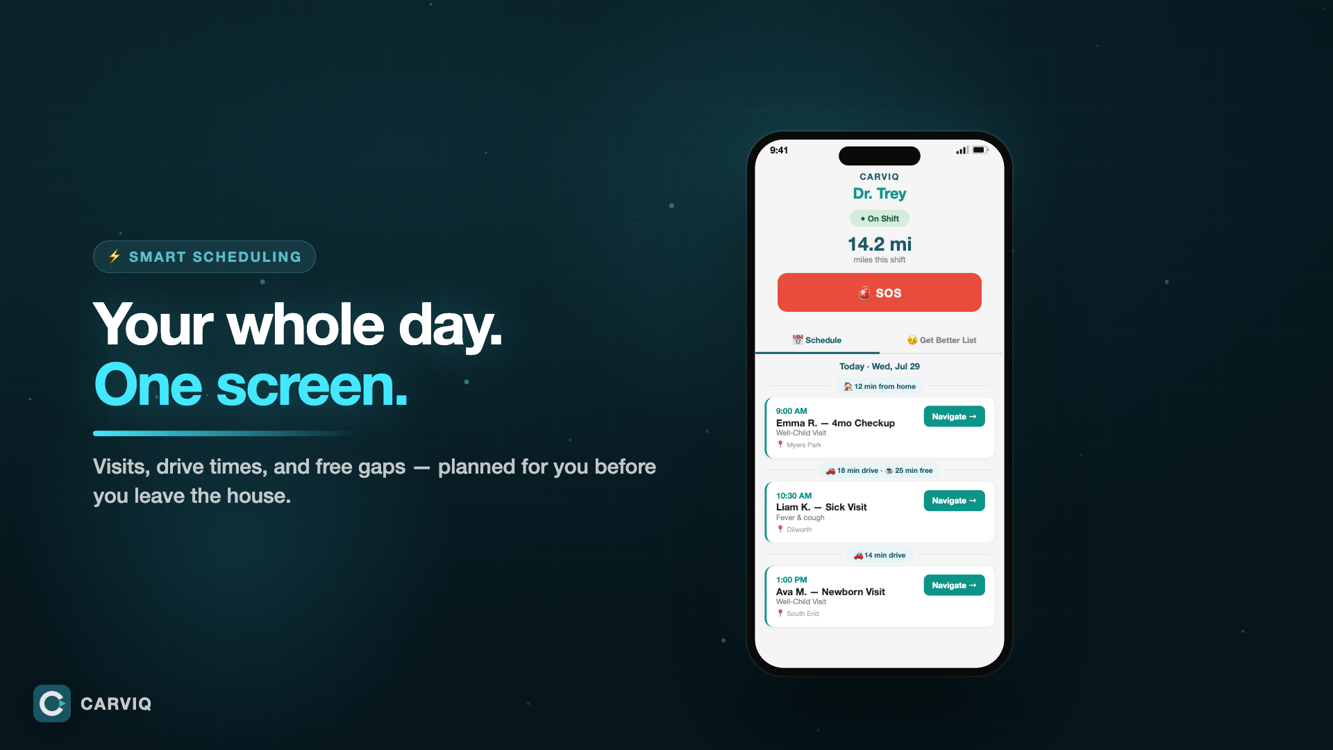 Carviq schedule